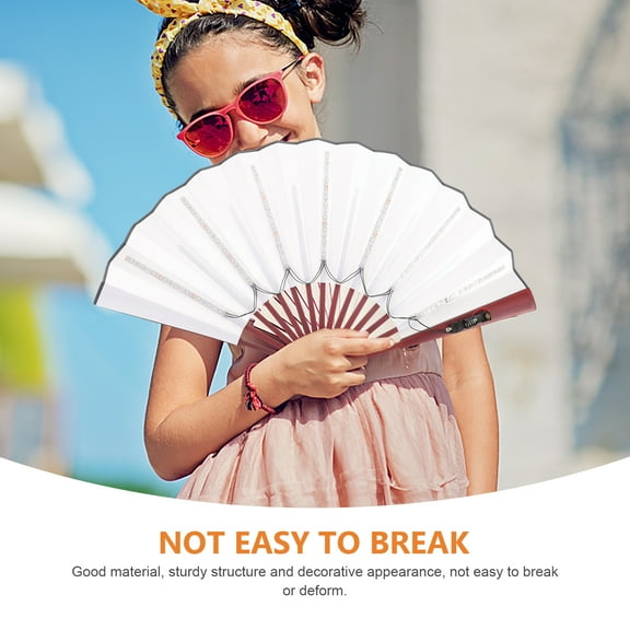 Dytern Party Light Up Folding Fan LED Hand Fan Party Glowing Folding Fan Concert Festival Cheering Glowing Fan