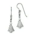 thumbnail image 1 of Sterling Silver Rhodium Plated Christmas Tree Dangle Earrings QE11964, 1 of 2