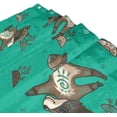 thumbnail image 3 of Coolnut Cute Tribal Raccoon Shower Curtain Bathroom Decor Watercolor Shower Curtain Sets Fabric Cloth Bathroom Curtains with Hooks 60x72 Inch, 3 of 6