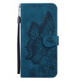 thumbnail image 5 of Feishell Wallet Case For iPhone 7 / 8/ SE 2020, Magnetic Folio Card Slots Holder Kickstand Premium PU Leather Butterfly Patterned Embossed with Wrist Strap Cover For iPhone 7 / 8/ SE 2020,Blue, 5 of 13