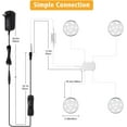 thumbnail image 7 of LED Cabinet Light with Remote Control – 10-Level Dimmable Under Cabinet Lighting, Slim Design, 12V Adapter, Wide Beam for Kitchen, Bookshelf, Showcase, Wine Cabinet, and Dresser, Set of 4,, 7 of 7