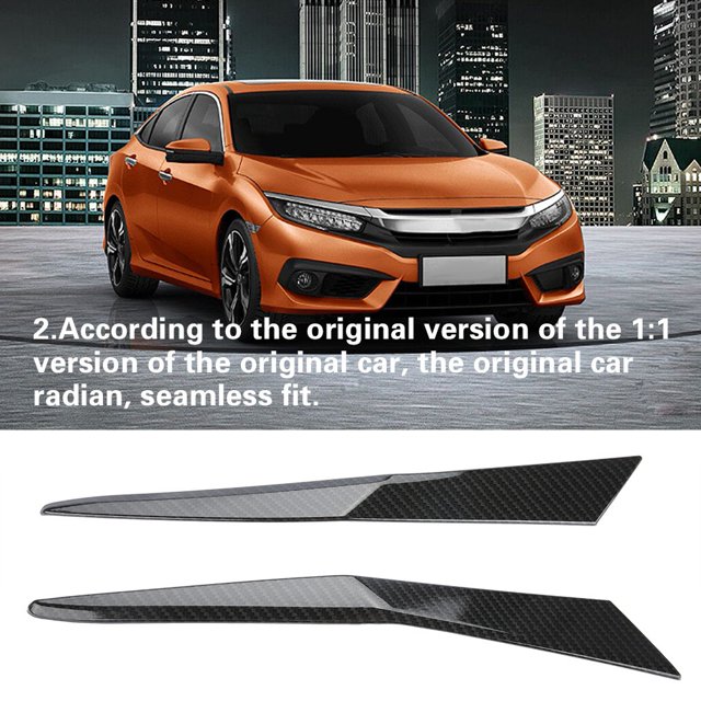 Rear Tail Light Cover Decoration Frame,4Pcs Carbon Fiber Style Decoration Frame For Honda Civic Rear Tail Light Cover Decoration Frame For Honda Civic Striking Appearance