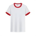 thumbnail image 3 of TOOYOU Boys Summer T-Shirt Toddler Kids Baby Color Block Short Sleeve Crewneck T Shirts Tops Tee Size 8-9 Years Red, 3 of 9