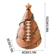thumbnail image 2 of Sports Ball Christmas Tree Decor, LED Lighted Holiday Decor with Topper Star, Unique Gifts for Sports Lovers, Christmas Ornament for Tabletop Holiday Party Indoor Desks, A, 2 of 8