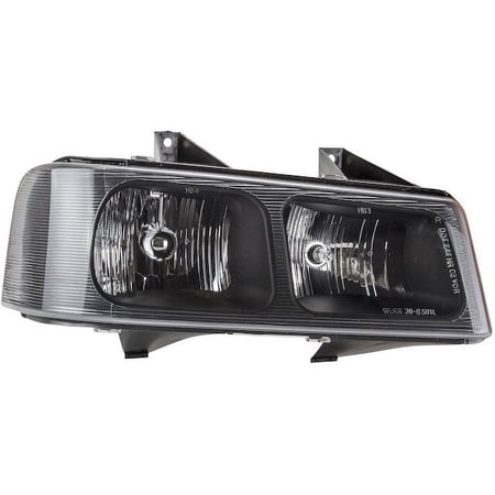 Right Headlight Assembly - Compatible with 2003 - 2014 Chevy Express 1500 2004 2005 2006 2007 2008 2009 2010 2011 2012 2013