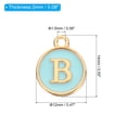 thumbnail image 2 of Unique Bargains Letter Pendants Drops Set, 26 Pack Alphabet Pendant Double Sided for Jewelry Making DIY, Blue, 2 of 6