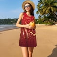 thumbnail image 3 of Fotbe Happy New Year Vestido de Verano sin Mangas para Mujer – Vestido Midi Línea A, Estilo Camiseta Floral, Vestido Playero Casual y Fluido, 3 of 7