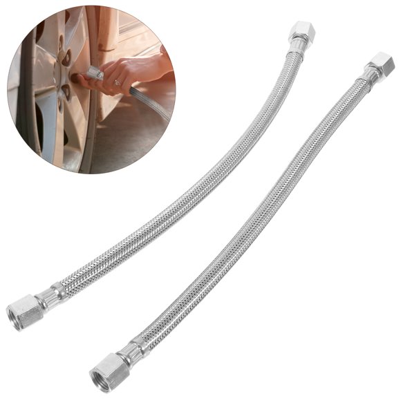 HEALEEP 2Ud Tubo De Descarga Para Compresor De Aire Material Color Plata