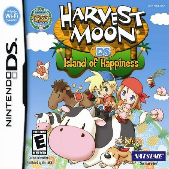 Restored Harvest Moon DS: Island of Happiness (Nintendo DS, 2008) Farming Game (Refurbished)