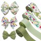 thumbnail image 1 of Cinta floral verde con alambre, 20 m, estilo vintage, rosa, 2.5 cm de ancho, 4 rollos, 1 of 6