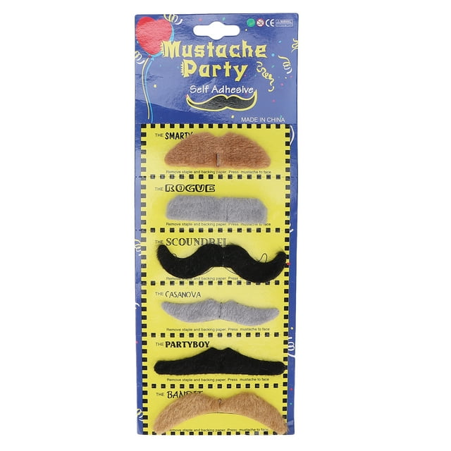 QIILU Fake Mustaches Fake Beard Self Adhesive For Theme Party For Game For