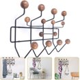 thumbnail image 2 of Práctico perchero, cuélgalo todo Colgador de pared Perchero Bolas de madera de nogal macizo Percheros de pared modernos de madera con bolas de madera maciza pintada Perchero clásico de mediados d, 2 of 4