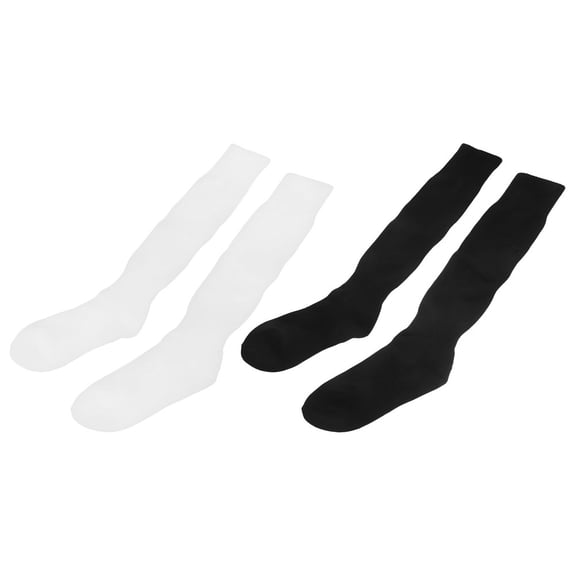 ELAYARD 2 Pairs Kids Ankle Socks Black Cotton Football Stocking for Boys 12.58X6.29X3.54in