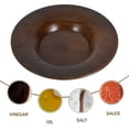 thumbnail image 2 of Dessert Plates Wood Dip Bowl Small Wooden Home Kitchen Accessory Soups Condiments Holder Dish, 2 of 6