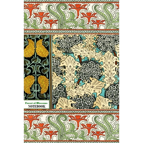 Forest of Blossoms NOTEBOOK [ruled Notebook/Journal/Diary to write in, 60 sheets, Medium Size (A5) 6x9 inches], (Paperback)