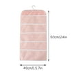 thumbnail image 2 of Wovilon 510 Non-Woven Double-Sided Storage Bag Washable Wardrobe Multi-Pocket Bra Hanging Bag Door Rear Socks Storage Bag, 2 of 4