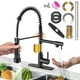 thumbnail image 1 of Grifo de Cocina Grifos Monomando Grifo de Boquilla Doble llaves para fregadero de cocina con Resorte, Desplegable de Acero Inoxidable Mezcladora Para Fregadero Uso simultáneo Dos Boquillas, 1 of 9