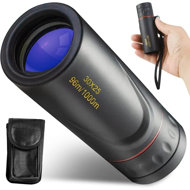 Monoculo Telescópico Mini 30x25 HD de Alta Potencia, Impermeable y Compacto para Adultos y Niños, Ideal para Senderismo, Caza, Observación de Aves y Conciertos
