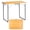Woodgrain, variant on COTINSE 2.3 FT Portable Aluminum Folding Table with Carry Handle, Camping Picnic Dining Table for Indoor Outdoor Party, Beige