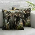 thumbnail image 3 of ONETECH Pillow Cover Elephant  Home Decor for Sofa Livingroom Couch Bed Decorative Throw Pillow Case Gift, 3 of 5