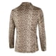thumbnail image 2 of BLAZER DE FIESTA PARA HOMBRES INSPIRE CHIC IMPRESIÓN DE ANIMAL SOLAPA CON MUESCA CHAQUETA LIGERA 2XL Marrón, 2 of 6