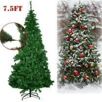 Didadi 7.5ft Artificial Christmas Tree Xmas Hinged Spruce Holiday Decorations Outdoor