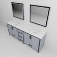 thumbnail image 6 of Ziva 84 in W x 22 in D Dark Grey Double Bath Vanity, White Quartz Top and 34 in Mirrors, 6 of 8