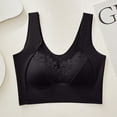 thumbnail image 4 of SBYOJLPB Women's Sexy Bra Women Lace Beautiful Style Bra Solid Color Soft and Comfortable Bra No Steel Ring Gathering Sexy Lower and Upper Support Wiping Bra Dail Black XL, 4 of 7