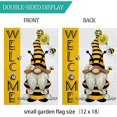 thumbnail image 6 of Summer Welcome Garden Flag 12x18 Inch Spring Garden flag Bee Gnome Double Sided Vertical Decoration Seasonal Outdoor Decor, 6 of 6