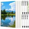 thumbnail image 1 of Ensemble de 12 Cahiers de Sublimation, Incluant 4 Cahiers A5 de Sublimation et 8 Stylos de Sublimation, Cahiers Vierges de 120 Pages avec Couvertures Rigides, Fournitures de Transfert Thermique pour Bricolage, 1 of 6
