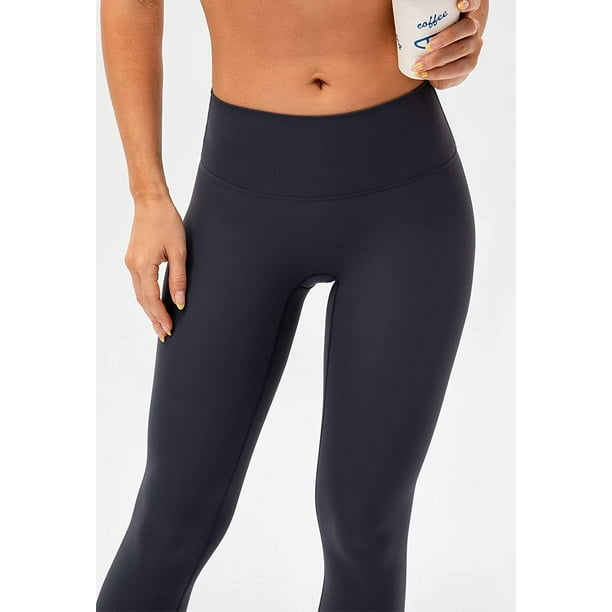 Lavento Women's All Day Soft Yoga Leggings No Front Seam - High