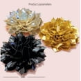 thumbnail image 6 of Elegant Leather Peony Flower Brooch Pin for Women Men Handmade Dainty Imitation Leather Rose Floral Brooches Lapel Pins Glossy Wedding Holiday Christmas Dress Accessories Jewelry Gift, 6 of 11