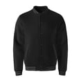 thumbnail image 1 of Hat and Beyond Men's Classic Striped Collar Button Down Letterman Varsity School Jacket with Side Pockets, 1 of 4