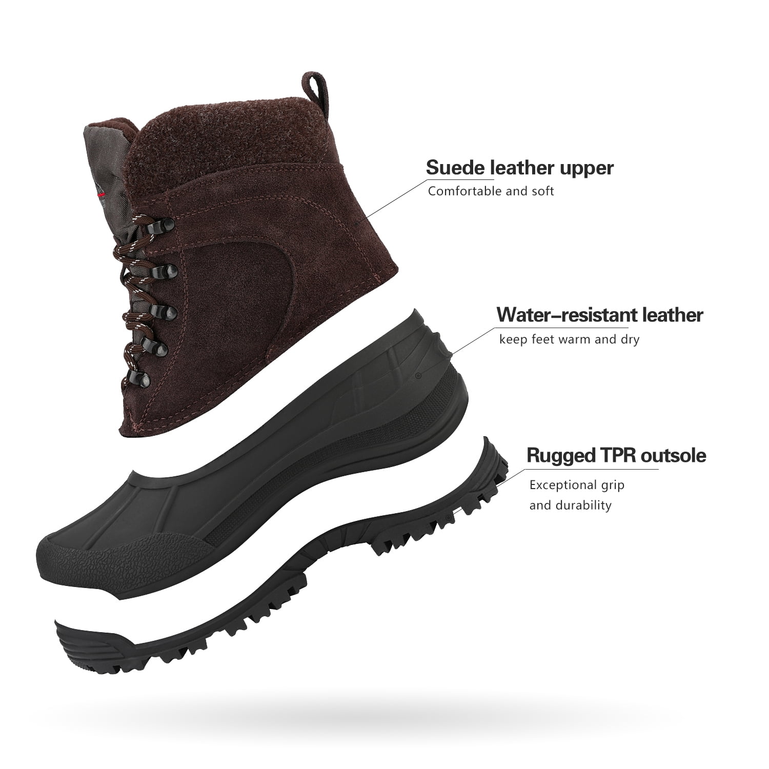 nortiv 8 men's waterproof winter hiking snow boots