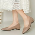 thumbnail image 2 of Wensltd Low Heel Dressy Shoes for Women Fashion Solid Color Pointed Toe Closed Toe Work Patry Shoes, 2 of 9