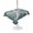 Dark Green, White, Gray, variant on Outdoor Tablecloth with Umbrella Hole for Patio/Picnic/Party/Camping, Blue Coastal Waterproof Table Cloth Square Cover Washable, Summer Ocean Beach Nautical Modern Starfish (60"x 60")