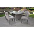 thumbnail image 2 of Florence Rectangular Outdoor Patio Dining Table with 8 Armless Chairs-Color:Grey Stone, 2 of 2
