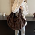thumbnail image 3 of HUISZJ Canvas Underarm Bag, Adjustable Strap Women Shoulder Bag, Reusable Armpit Bag for Work Travel Outdoor (Khaki), 3 of 9