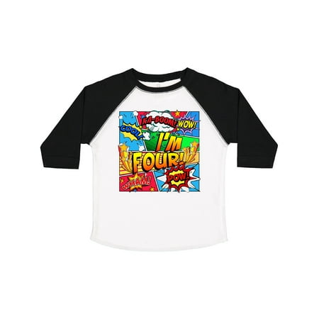 

Inktastic I m Four Comic Book Gift Toddler Boy or Toddler Girl T-Shirt