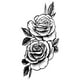 thumbnail image 2 of Tatuajes temporales para hombres, mujeres y adultos. Tatuajes abstractos con rosas., 2 of 2