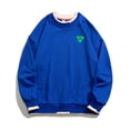 thumbnail image 1 of wmjolc Lightning Deals! Men's Fake Two Pieces Colorblock Sweatshirt Crewneck Basic Pullovers Fall Casual Loose Fit Long Sleeve Sweater Shirts, 1 of 6