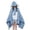 Blue, variant on Wearable Blanket Hoodie, Animal Plush Hooded Warm Cape Blanket, Fluffy Fleece Cloak for Indoor Loungewear & Halloween Outfit