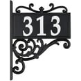 thumbnail image 5 of Whitehall Products 14337 Nite Bright Acanthus Reflective Post Sign Address Plaque, Black/White, 5 of 10