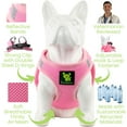 thumbnail image 4 of Arnés para perros EcoBark Teacup Step-In Reflective Baby Pink XXXS, 4 of 9
