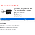 thumbnail image 2 of Ignition Coil - Compatible with 1979 - 1981 GMC P2500 4.8L 6-Cylinder 1980, 2 of 2