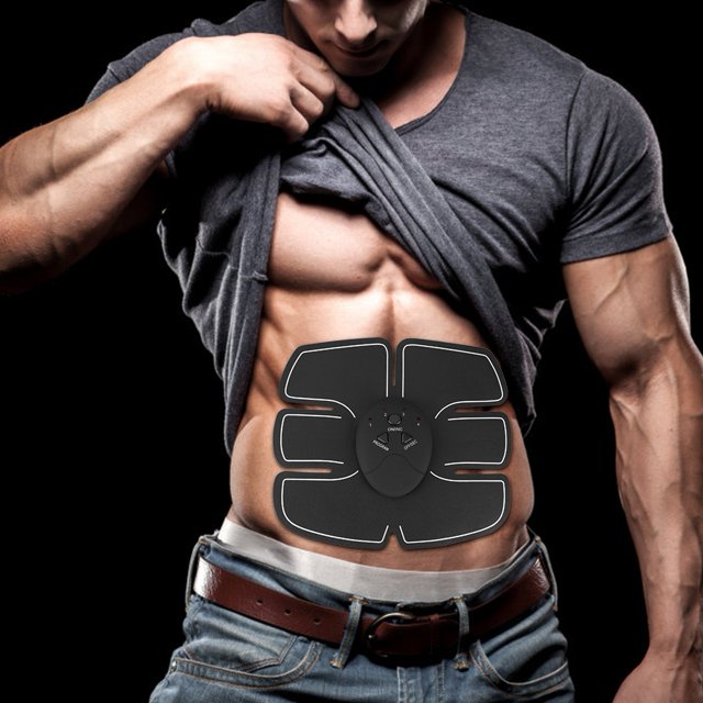Cinturón tonificador abdominal EMS, almohadilla tonificadora muscular abdominal EMS recargable, cinturón de fitness corporal confiable y duradero