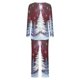 thumbnail image 5 of Puntoco Conjuntos de pijama cómodos para mujer, conjunto de pijama con cuello redondo, pantalones y bolsillo con estampado navideño para mujer, 5 of 5