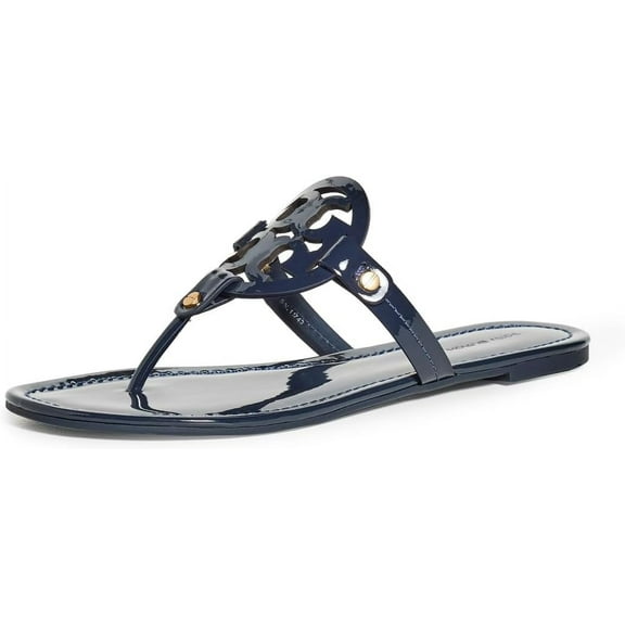 Tory Burch Women's Miller Sandals, Perfect Navy, Blue Sandals