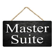 Master Suite Wooden Hanging Sign 12X6 In Wall Plaque Decor