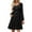 Black, variant on Knitted Sweater Dresses For Women Long Sleeve Bodydoll Knit Sweater Dress Button Down Ribbed Knit Bodycon Midi Dress With Pockets A-Line Flowy Party Dress Round Neck Pleated Fall Tunic Dress